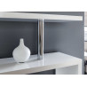 Étagère moderne blanc brillant Nina