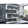 Étagère moderne blanc brillant Nina