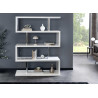 Étagère moderne blanc brillant Nina
