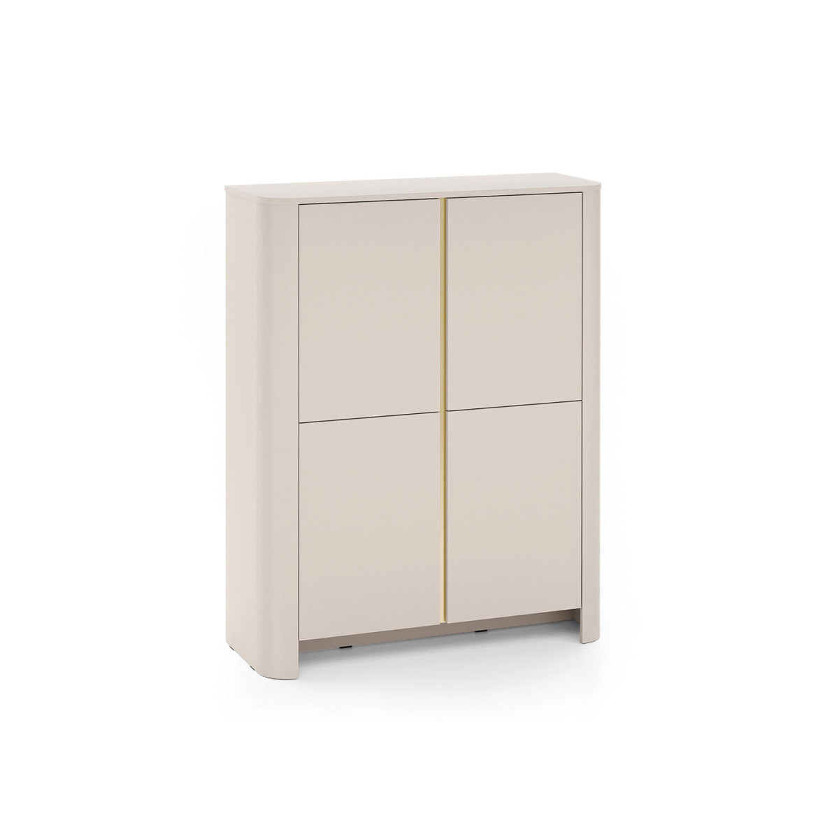 Buffet haut moderne cachemire 4 portes Bari