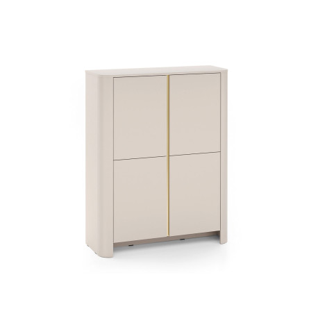 Buffet haut moderne cachemire 4 portes Bari