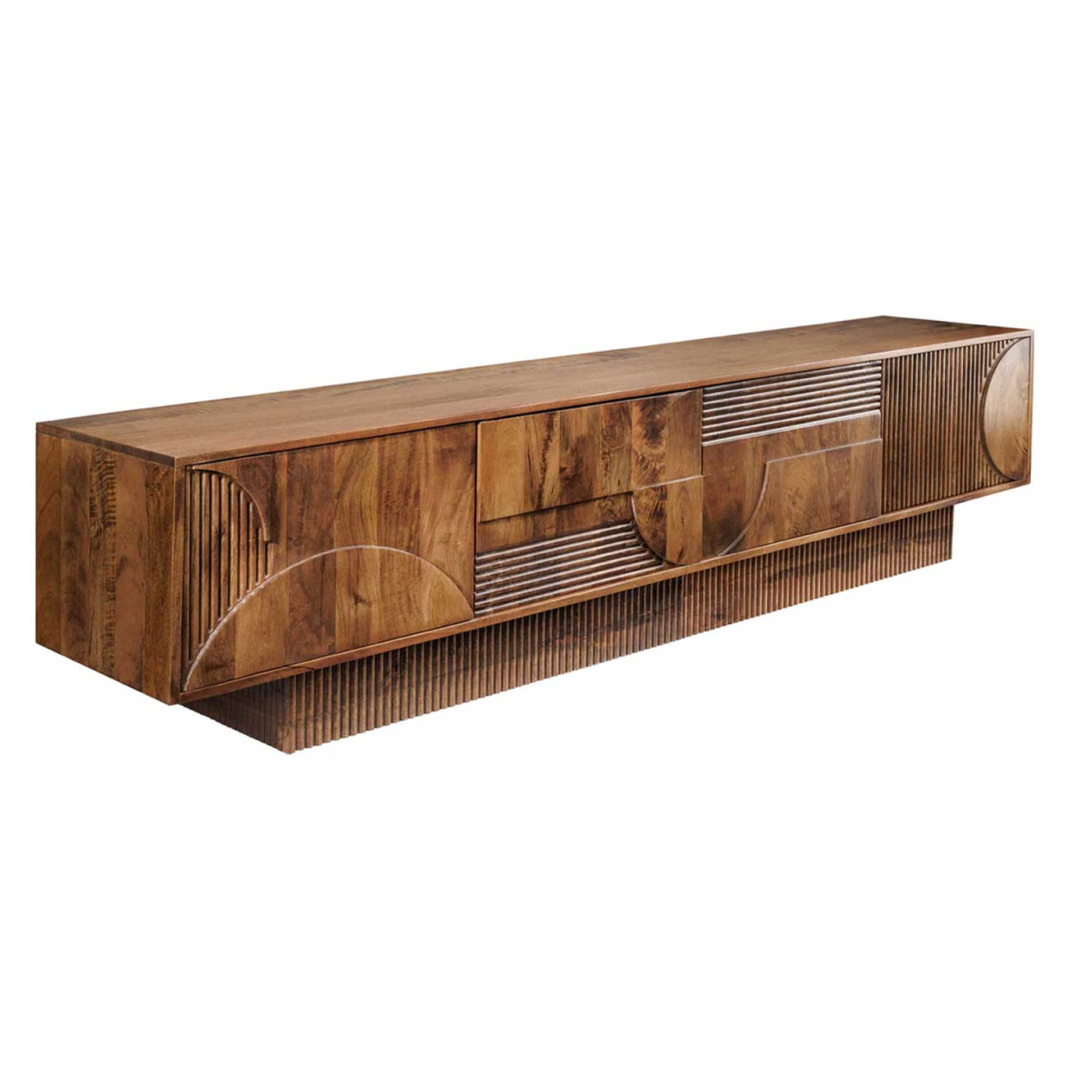 Meuble TV en manguier marron 200 cm Davis