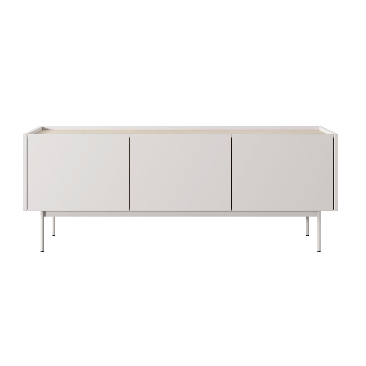 Meuble TV moderne cachemire et chêne 144 cm Color