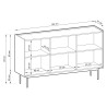 Meuble buffet moderne cachemire et chêne 144 cm Color