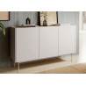 Meuble buffet moderne cachemire et chêne 144 cm Color