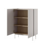 Commode moderne cachemire et chêne 122 cm Color