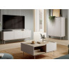 Meuble buffet moderne cachemire et chêne 144 cm Color