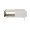 Table basse moderne cachemire et chêne 97 cm Color