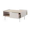 Table basse moderne cachemire et chêne 97 cm Color