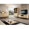 Meuble buffet moderne 3 portes chêne Japandi