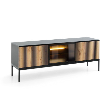 Meuble TV moderne 3 portes à LED Sento