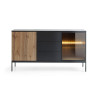 Meuble buffet 2 portes et 3 tiroirs à LED Sento