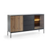 Meuble buffet 2 portes et 3 tiroirs à LED Sento