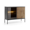 Commode bois et verre à LED Sento