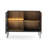 Commode bois et verre à LED Sento