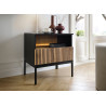 Table de chevet 1 tiroir, 1 niche à LED Sento