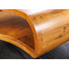 Table basse rétro en acacia finition miel Nivor