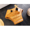 Table basse rétro en acacia finition miel Nivor