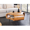 Table basse rétro en acacia finition miel Nivor