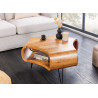 Table basse rétro en acacia finition miel Nivor