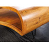 Table basse 90 cm en acacia finition miel Nivor