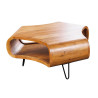 Table basse 90 cm en acacia finition miel Nivor