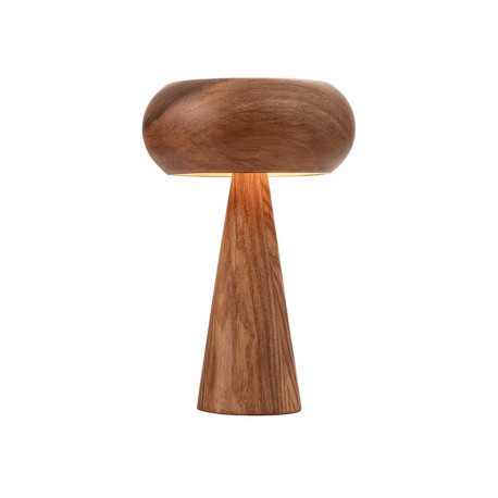 Lampe de table en acacia massif Soluna