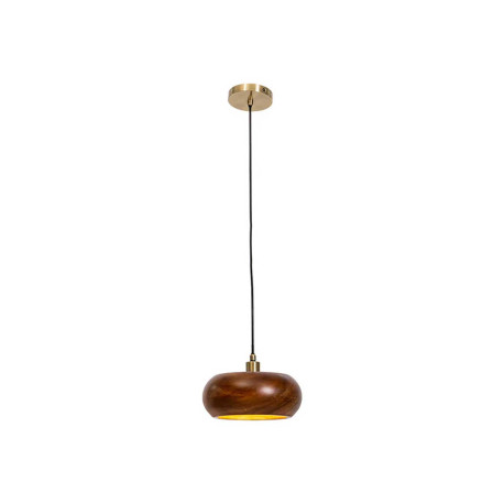 Luminaire suspendu en bois massif Soluna