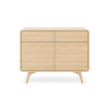 Commode chêne clair 2 portes et 2 tiroirs Helion