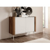 Commode 2 portes noyer et cachemire Wrap