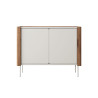 Commode 2 portes noyer et cachemire Wrap