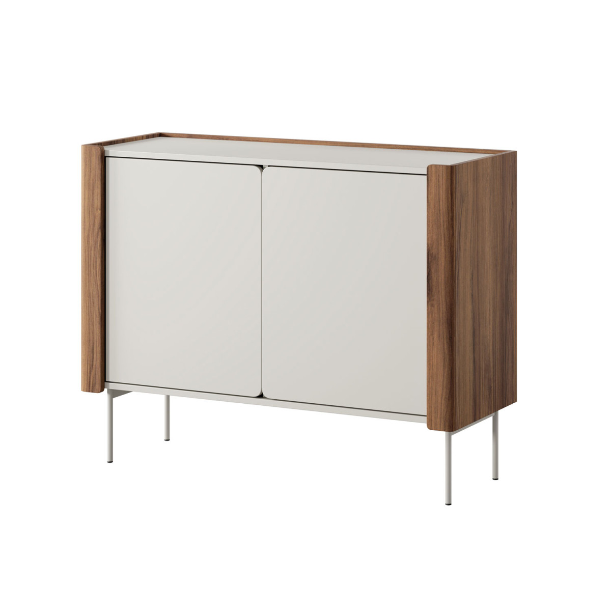 Commode 2 portes noyer et cachemire Wrap