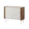 Commode 2 portes noyer et cachemire Wrap