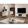Commode 2 portes noyer et cachemire Wrap