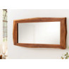 Miroir mural rectangulaire en bois d'acacia Laura