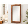 Miroir mural rectangulaire en bois d'acacia Laura