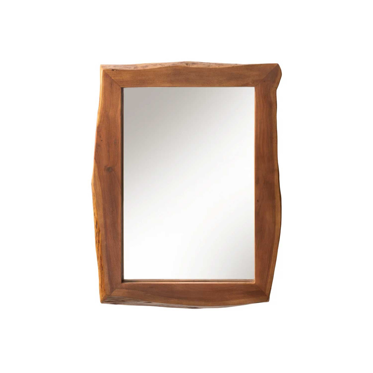 Miroir mural rectangulaire 102 cm en acacia Laura