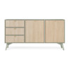 Meuble buffet moderne vert et bois clair Forest