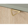 Commode moderne vert et bois clair Forest