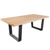 Table à manger aspect chêne 2m10 Anaya