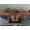 Table à manger extensible en pin Malaya