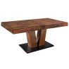 Table à manger extensible en pin Malaya