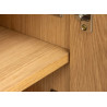 Meuble TV moderne 180 cm aspect chêne Irma