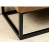 Banc TV moderne 180 cm aspect noyer Irma