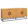 Buffet moderne 180 cm aspect chêne Irma