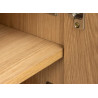 Buffet moderne 180 cm aspect chêne Irma