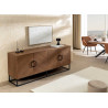 Buffet moderne 180 cm aspect noyer Irma