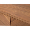 Buffet moderne 180 cm aspect noyer Irma