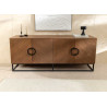 Buffet moderne 180 cm aspect noyer Irma