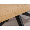 Table à manger rectangulaire aspect chêne 2m Anaya